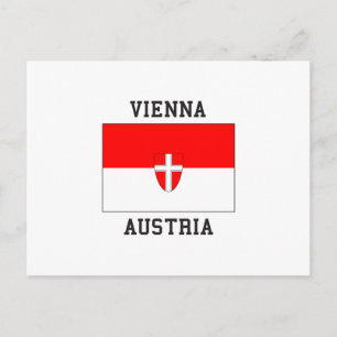 Carte Postale Drapeau Autriche de Vienne