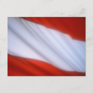 CARTE POSTALE DRAPEAU AUTRICHIEN