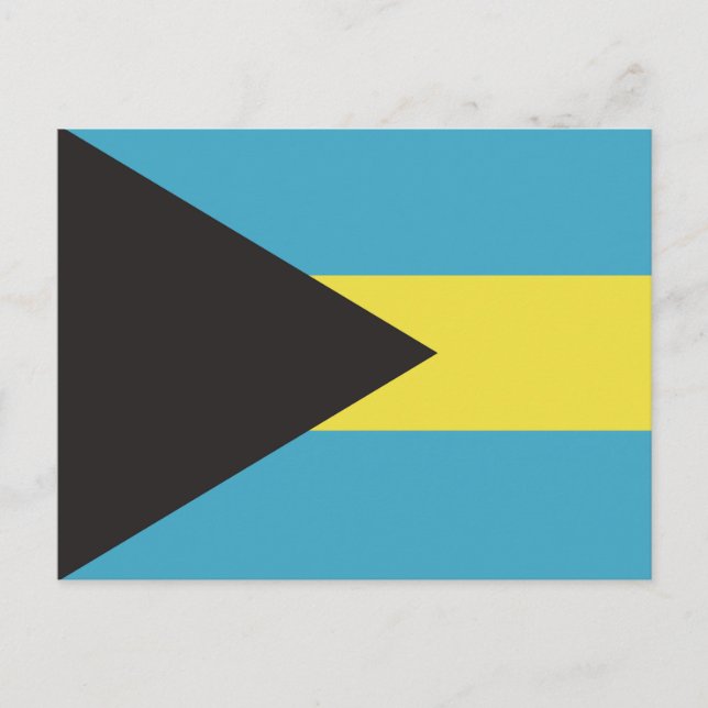 Carte Postale Drapeau Bahamas (Devant)