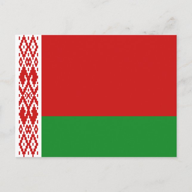 Carte postale Drapeau Bélarus (Devant)