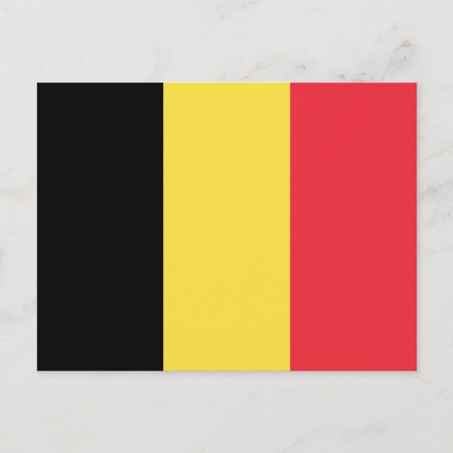 Carte Postale Drapeau belge (Devant)