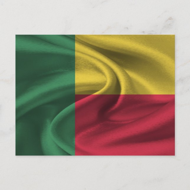 Carte Postale Drapeau Bénin (Devant)