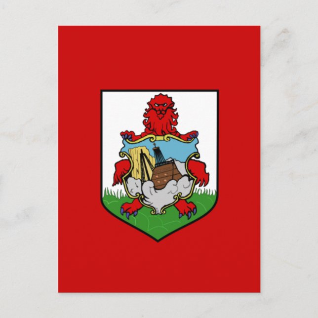 Carte Postale drapeau bermuda (Devant)