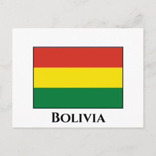 Carte Postale Drapeau bolivien