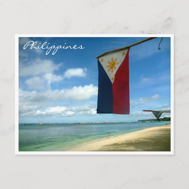 Carte Postale drapeau boracay (Devant)