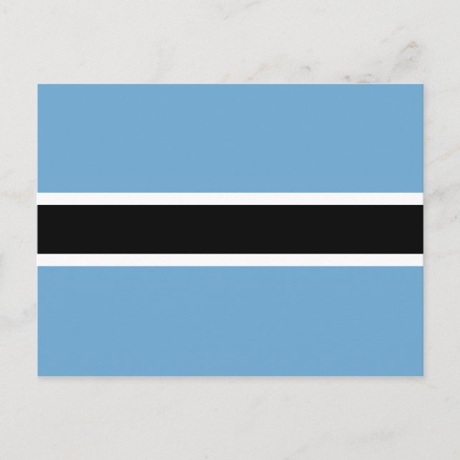 Carte Postale Drapeau botswanais (Botswana) (Devant)