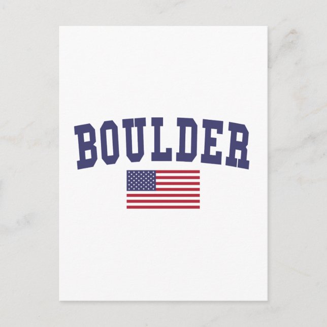Carte Postale Drapeau Boulder US (Devant)