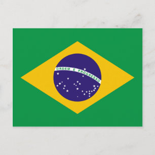 Carte Postale Drapeau brésilien