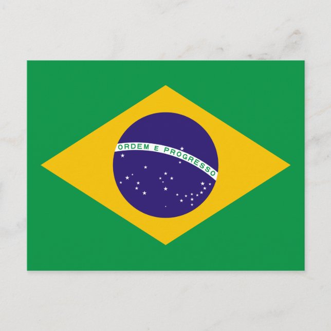 Carte Postale Drapeau brésilien (Devant)