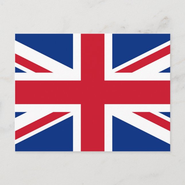 Carte Postale Drapeau britannique Royal Union Jack (Devant)
