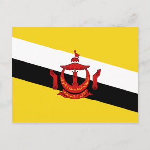 Carte postale Drapeau Brunei