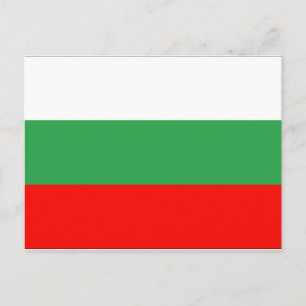 Carte Postale Drapeau Bulgarie