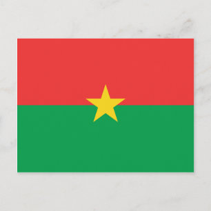 Carte postale Drapeau Burkina Faso