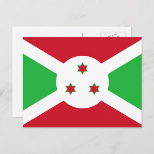 Carte Postale Drapeau burundais, Drapeau du Burundi
