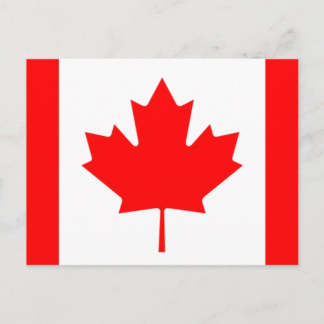 Carte postale Drapeau Canada (Canadien) (Devant)