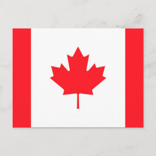 Carte postale Drapeau Canada - Carte postale Souve
