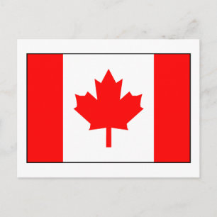 Carte Postale Drapeau canadien