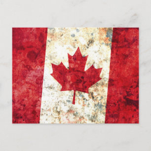 Carte Postale Drapeau canadien