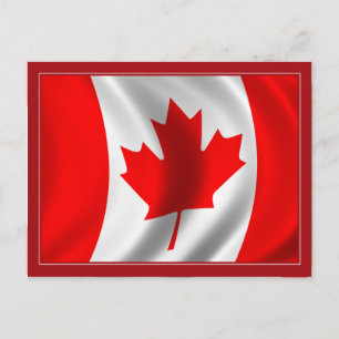Carte Postale Drapeau canadien