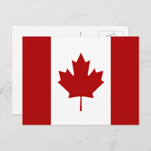 Carte Postale Drapeau canadien, drapeau du Canada