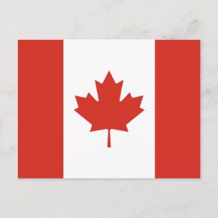 Carte Postale Drapeau canadien (Feuille d'érable) (Canada)