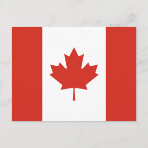 Carte Postale Drapeau canadien patriotique