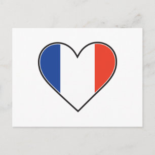 Carte Postale Drapeau cardiaque français