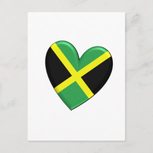 Carte Postale Drapeau cardiaque jamaïcain