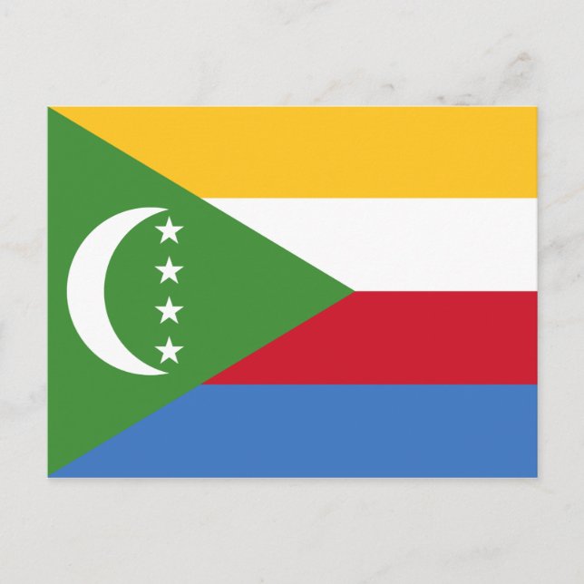 Carte postale Drapeau Comores (Devant)