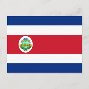 Carte Postale Drapeau Costa Rica