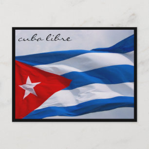 Carte Postale drapeau cuba libre