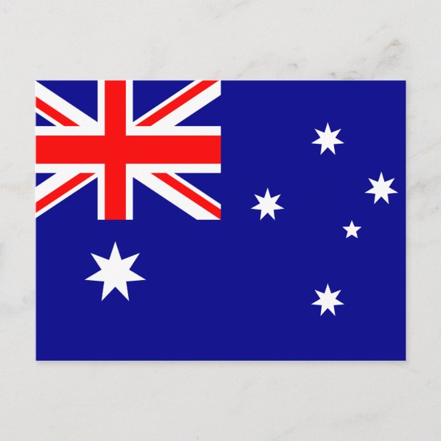 CARTE POSTALE DRAPEAU D'AUSTRALIE (Devant)