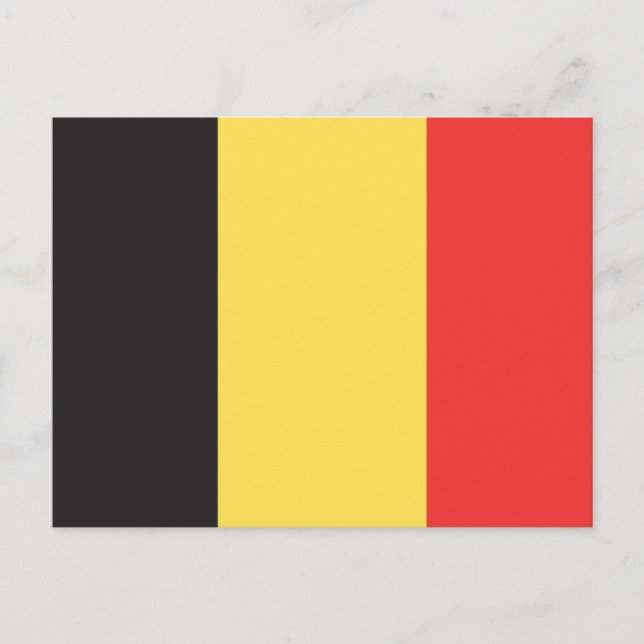 Carte Postale Drapeau de Belgique (Devant)
