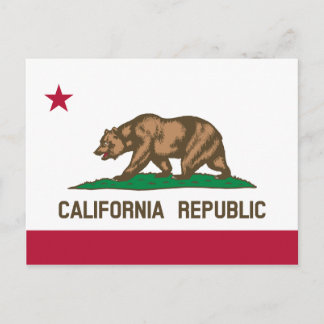 Carte Postale Drapeau de Californie