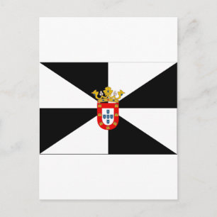 Carte Postale Drapeau de Ceuta (Espagne)