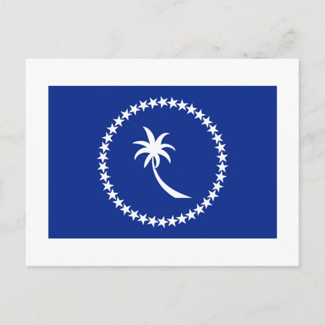 Carte Postale Drapeau de Chuuk (Devant)