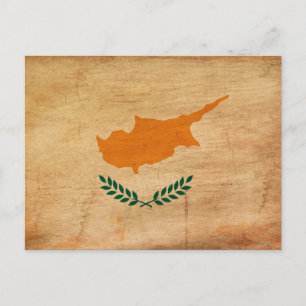 Carte Postale Drapeau de Chypre