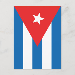 Carte Postale Drapeau de Cuba