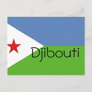 Carte Postale Drapeau de Djibouti