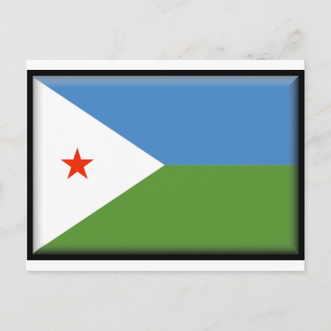 Carte Postale Drapeau de Djibouti (Devant)