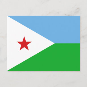 Carte Postale Drapeau de Djibouti