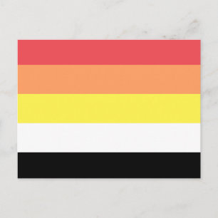 Carte Postale Drapeau de fierté Akoisexuel Akoiromantique