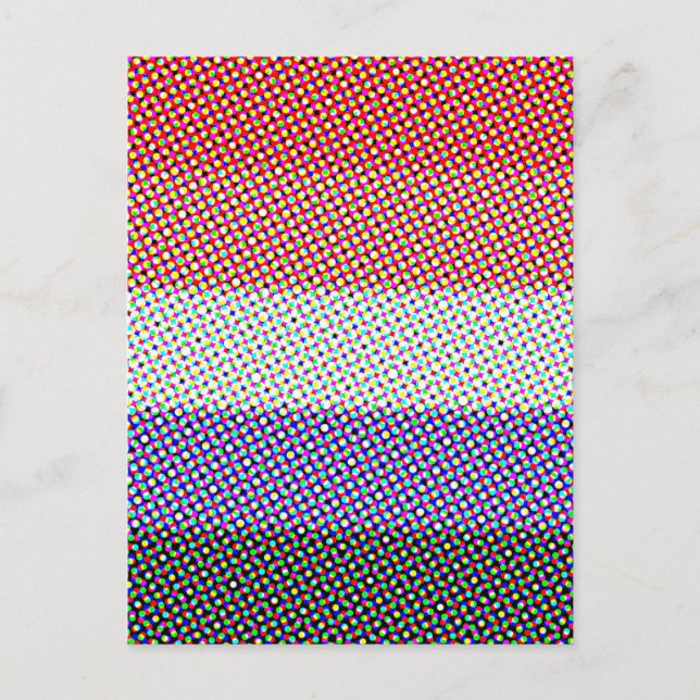 Carte Postale Drapeau de fierté Cupioromantique Abstrait Tripant (Devant)