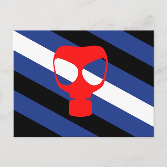 Carte Postale Drapeau de fierté de masque (Devant)