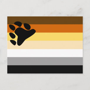 Carte Postale Drapeau de fierté des Ours
