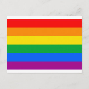 Carte Postale Drapeau de fierté gay traditionnel