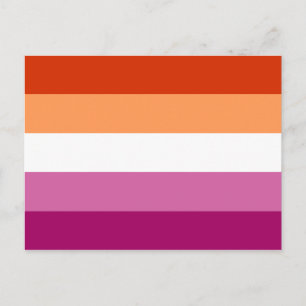 Carte Postale Drapeau de fierté lesbienne LGBTQ