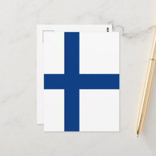 Carte Postale Drapeau de Finlande