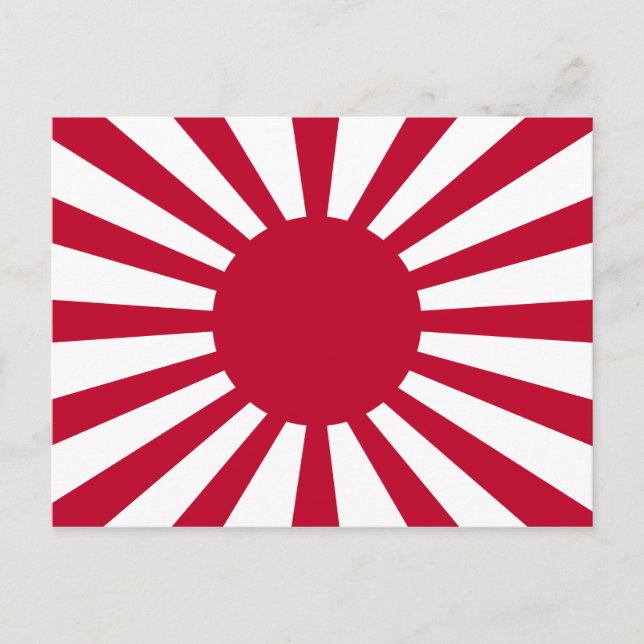 Carte Postale Drapeau de guerre impérial du Japon (Devant)