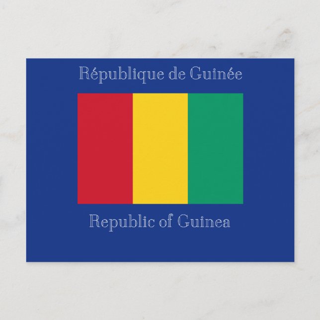 Carte Postale Drapeau de Guinée (Devant)